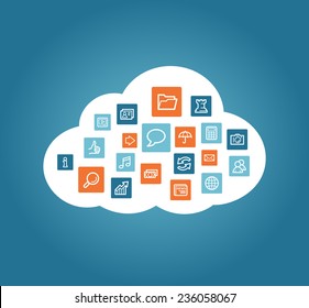 Cloud computing concept
