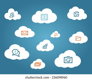 Cloud computing concept