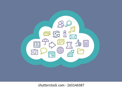 Cloud computing concept