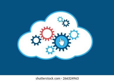 Cloud computing concept