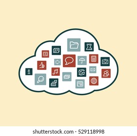 Cloud computing concept