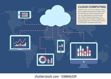 Cloud computing concept