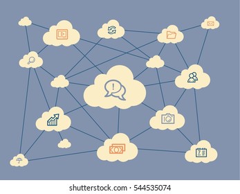 Cloud computing concept