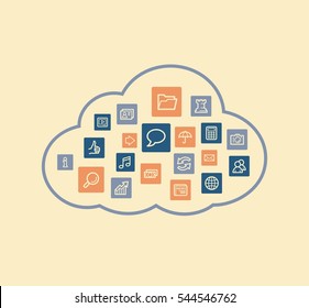 Cloud computing concept