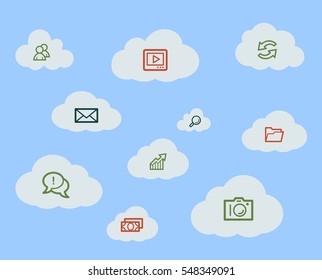 Cloud computing concept