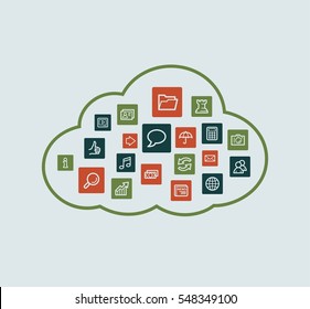 Cloud computing concept