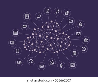 Cloud computing concept