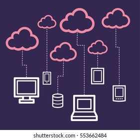 Cloud computing concept