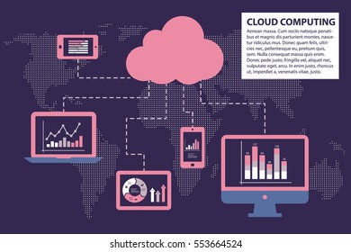 Cloud computing concept