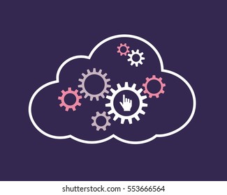 Cloud computing concept