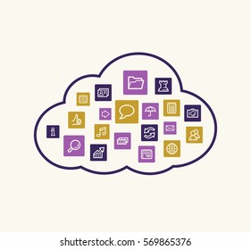 Cloud computing concept
