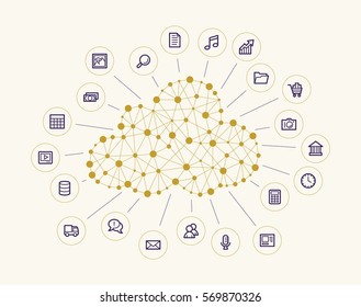 Cloud computing concept