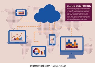 Cloud computing concept