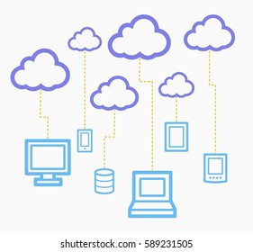 Cloud computing concept