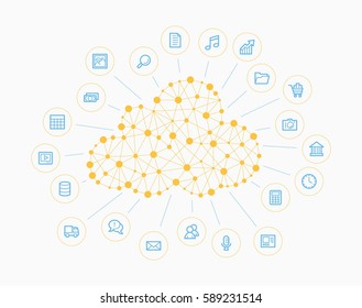 Cloud computing concept