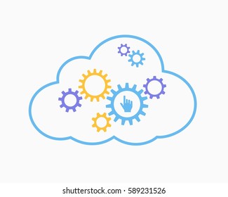 Cloud computing concept