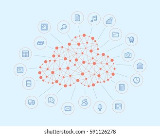 Cloud computing concept