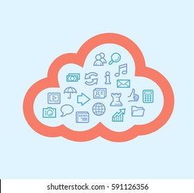 Cloud computing concept