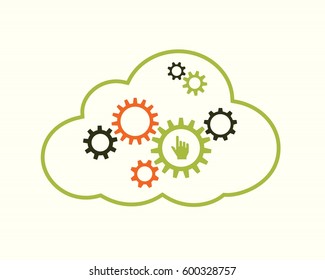 Cloud computing concept