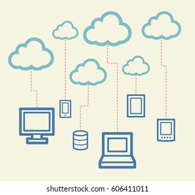 Cloud computing concept