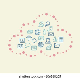 Cloud computing concept