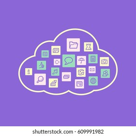 Cloud computing concept