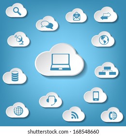 Cloud computing concept and background
