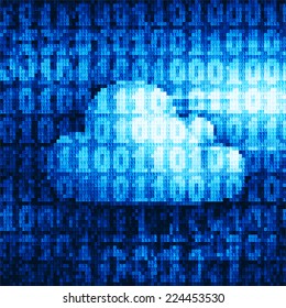 Cloud computing concept. Eps8. RGB. Organized by layers. Global colors. Gradients used.