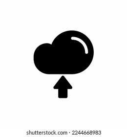 Cloud computing concept icon template illustration. Stock vector.