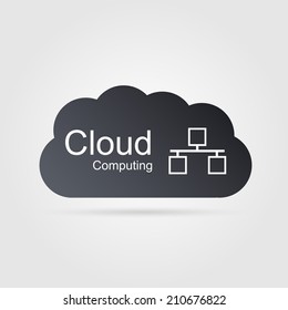 Cloud computing concept. Modern design template.