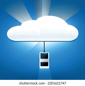 cloud computing concept on the cloud