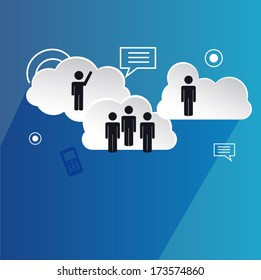 Cloud Computing Concept vector 