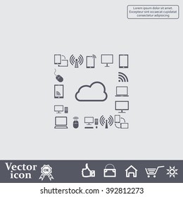 Cloud Computing concept vector icon