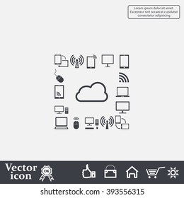 Cloud Computing concept vector icon