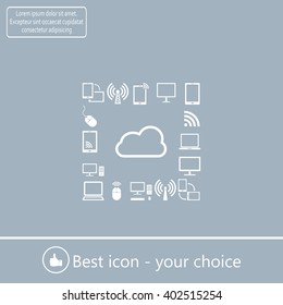 Cloud Computing concept vector icon