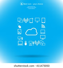 Cloud Computing concept vector icon