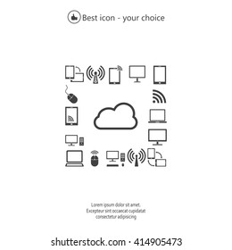 Cloud Computing concept vector icon