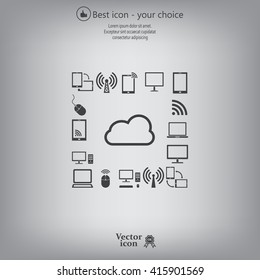 Cloud Computing concept vector icon