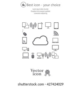 Cloud Computing concept vector icon