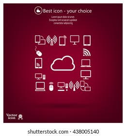Cloud Computing concept vector icon