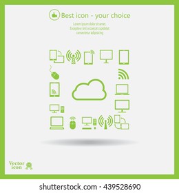 Cloud Computing concept vector icon