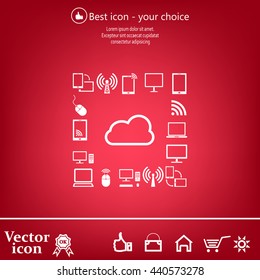 Cloud Computing concept vector icon