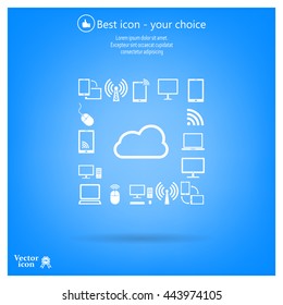 Cloud Computing concept vector icon