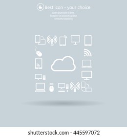 Cloud Computing concept vector icon