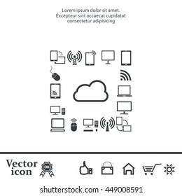 Cloud Computing concept vector icon