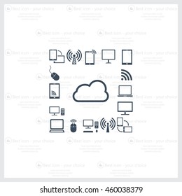 Cloud Computing concept vector icon