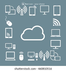 Cloud Computing concept vector icon
