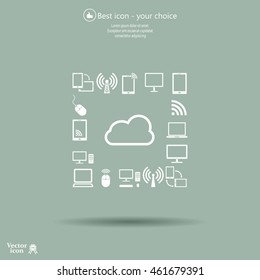 Cloud Computing concept vector icon