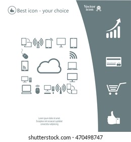 Cloud Computing concept vector icon