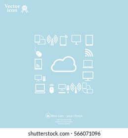 Cloud Computing concept vector icon